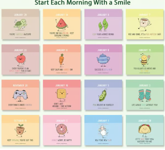 ✨2026 Punny Motivational Desk Calendar📅