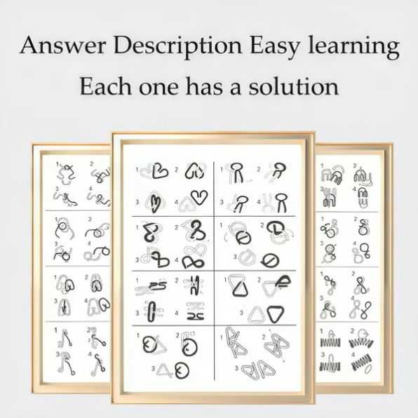 The Best Christmas Gift🎁 Metal Montessori Puzzle Solving