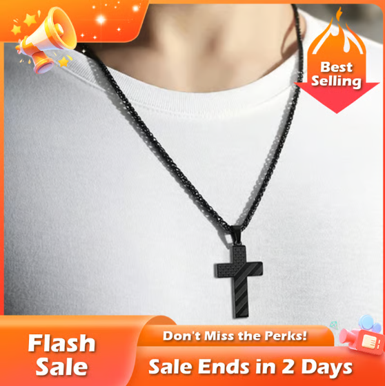 🏆Flash Sale⚡ 50K  SOLD! Almost Gone-💥🎉✨Flag Cross Necklace,Best Gifts
