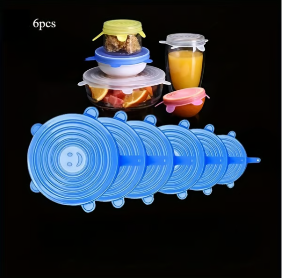 Silicone Cover Stretch Lids Reusable Airtight Food Wrap Covers