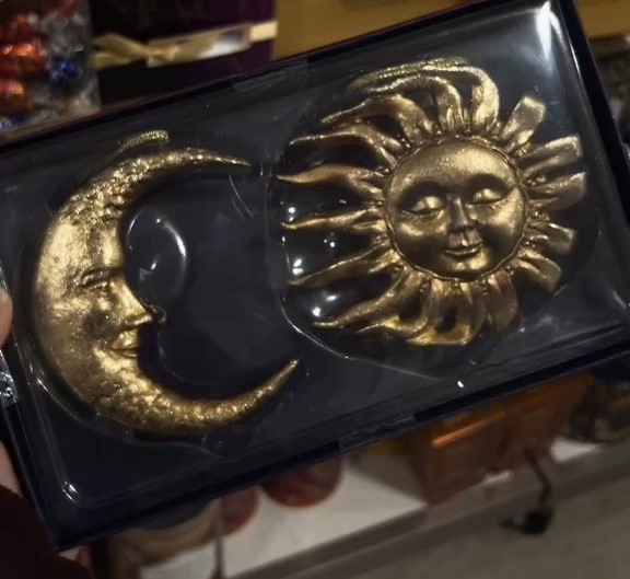 Celestial Ornaments - Golden Sun And Moon