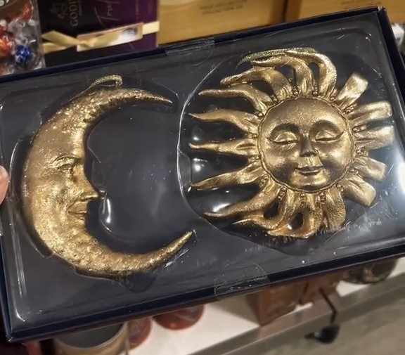 Celestial Ornaments - Golden Sun And Moon