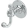 Gatco 4415 Cafe Single Robe Hook, Chrome/Wall Mount 2.60" W Double Robe Hook, Towel Hook