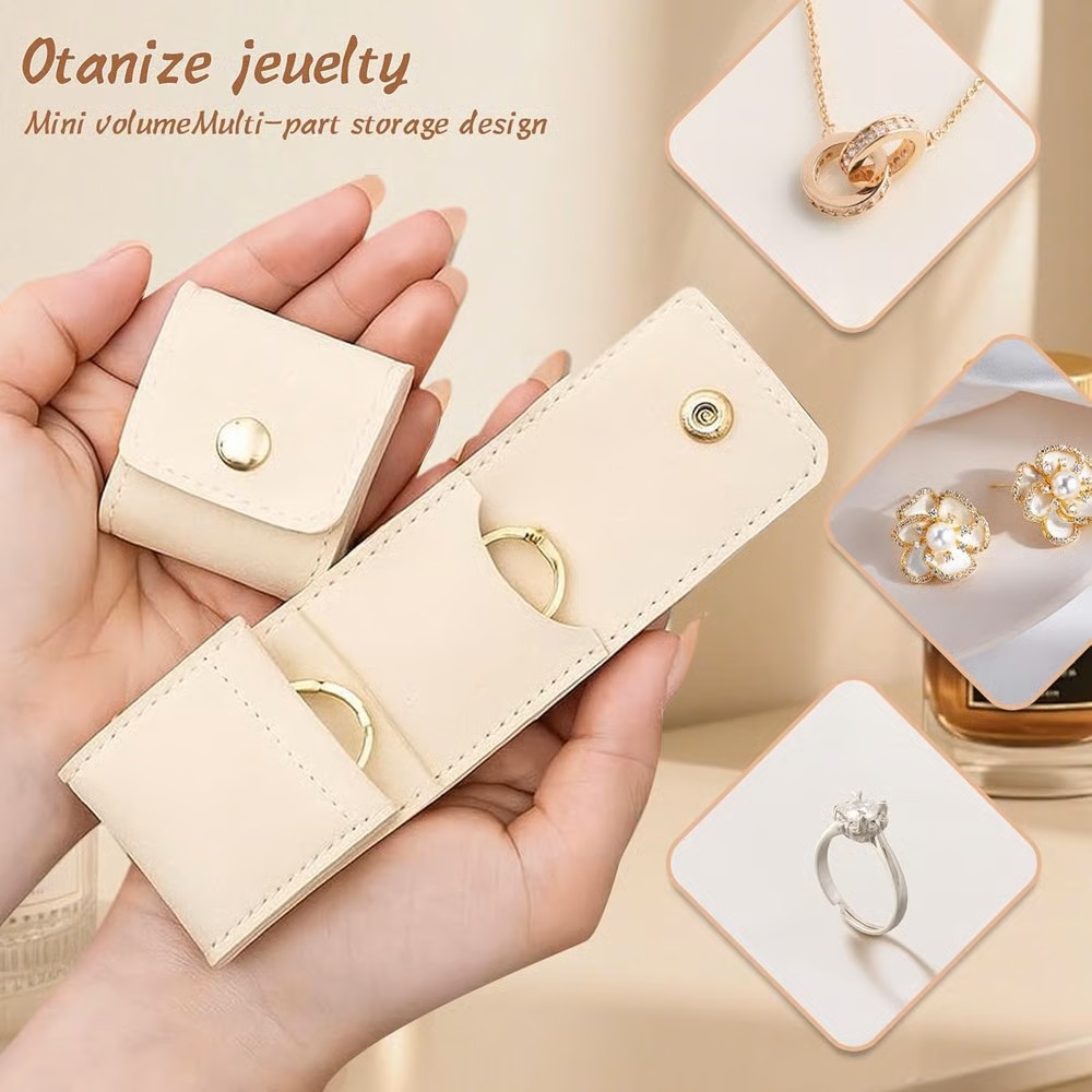 3PCS Foldable Multi Functional Travel Jewelrys Pouch