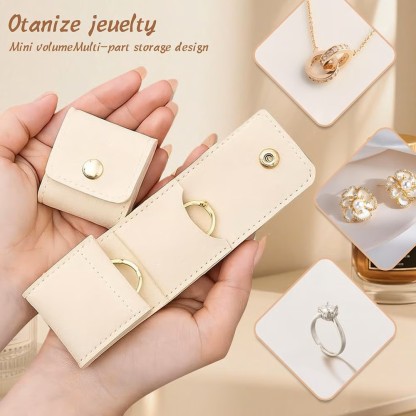 3PCS Foldable Multi Functional Travel Jewelrys Pouch