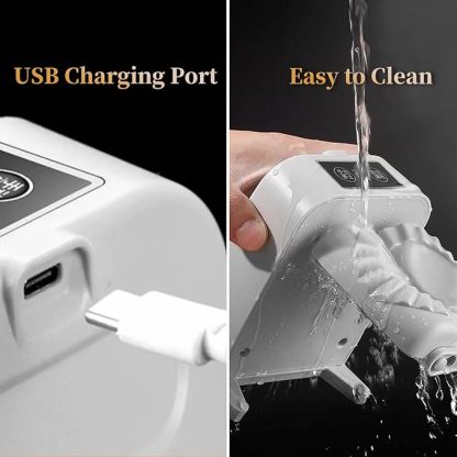 Electric Dumpling Machine Rechargeable Automatic Electric Dumpling Maker Machine Mould 2 Modes,Household Easy Quick Dumpling Maker Press Machine With Empanada Maker Press,Dough Cutters,Spoon And Brush