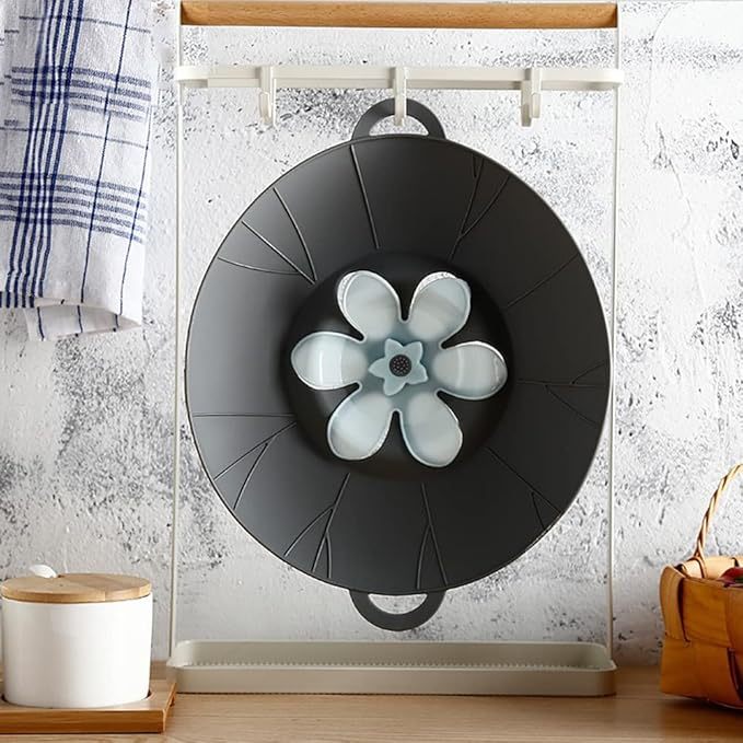 3pcs Silicone Lid Set, Microwave Splatter Cover, Reusable Heat Resistant Lids, Boil Safeguard, Spill Stopper, Multi-Function Kitchen Covers, Fridge Dishwasher Safe