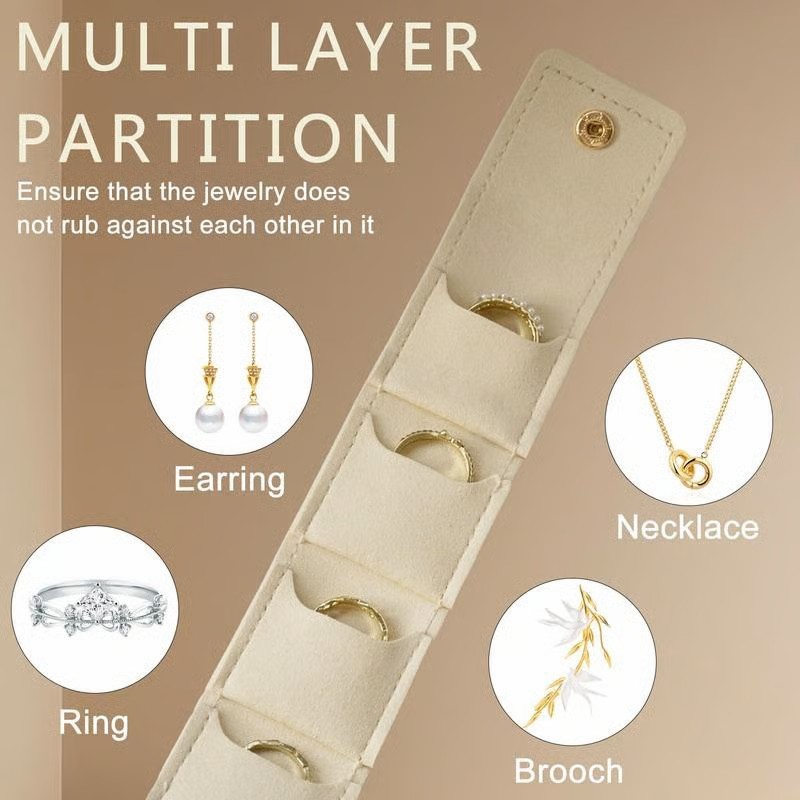 3PCS Foldable Multi Functional Travel Jewelrys Pouch