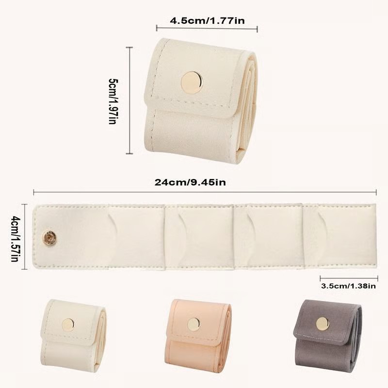 3PCS Foldable Multi Functional Travel Jewelrys Pouch