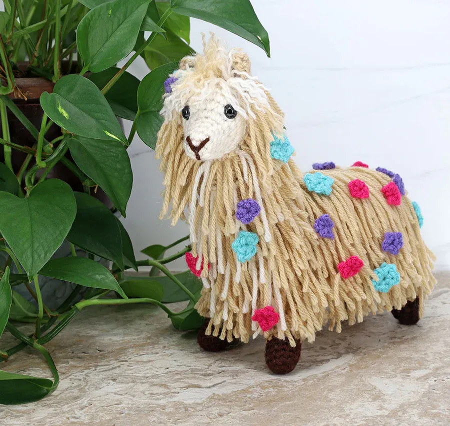 Christmas Gift Alpaca Doll Crochet Set