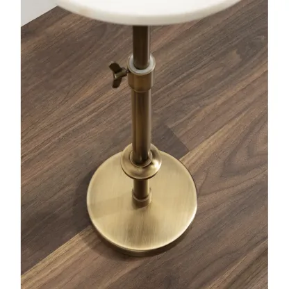 Traditional Adjustable-Height Metal Pedestal Table
