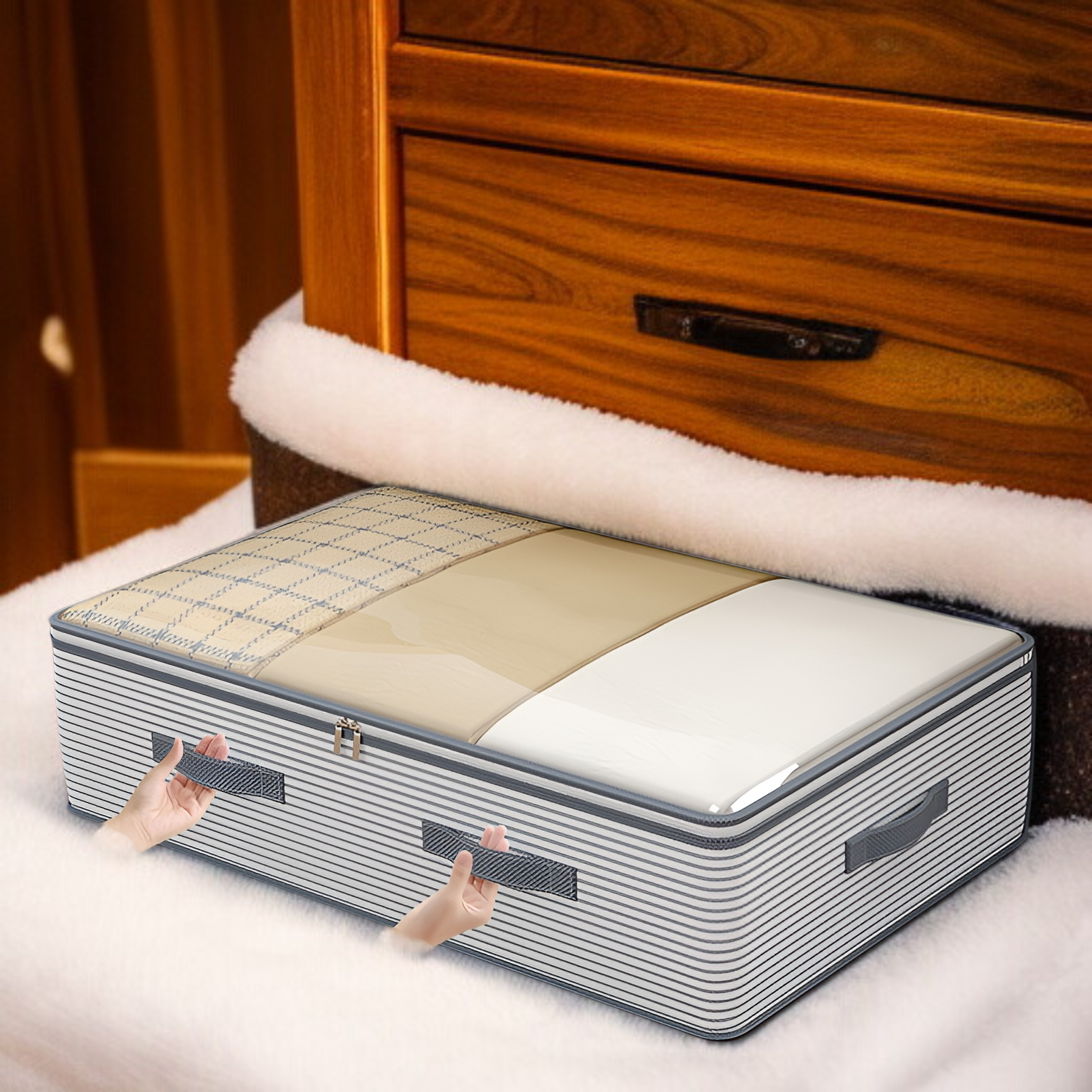 Stabile und langlebige Unterbett-Aufbewahrung