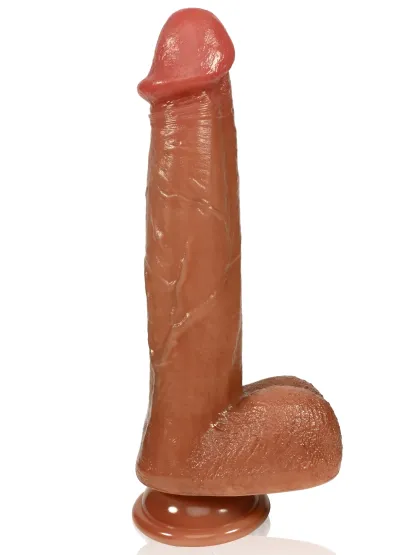 Julian 6.6" x 1.6" Red Realistic Thrusting Dildo With Remote Control
