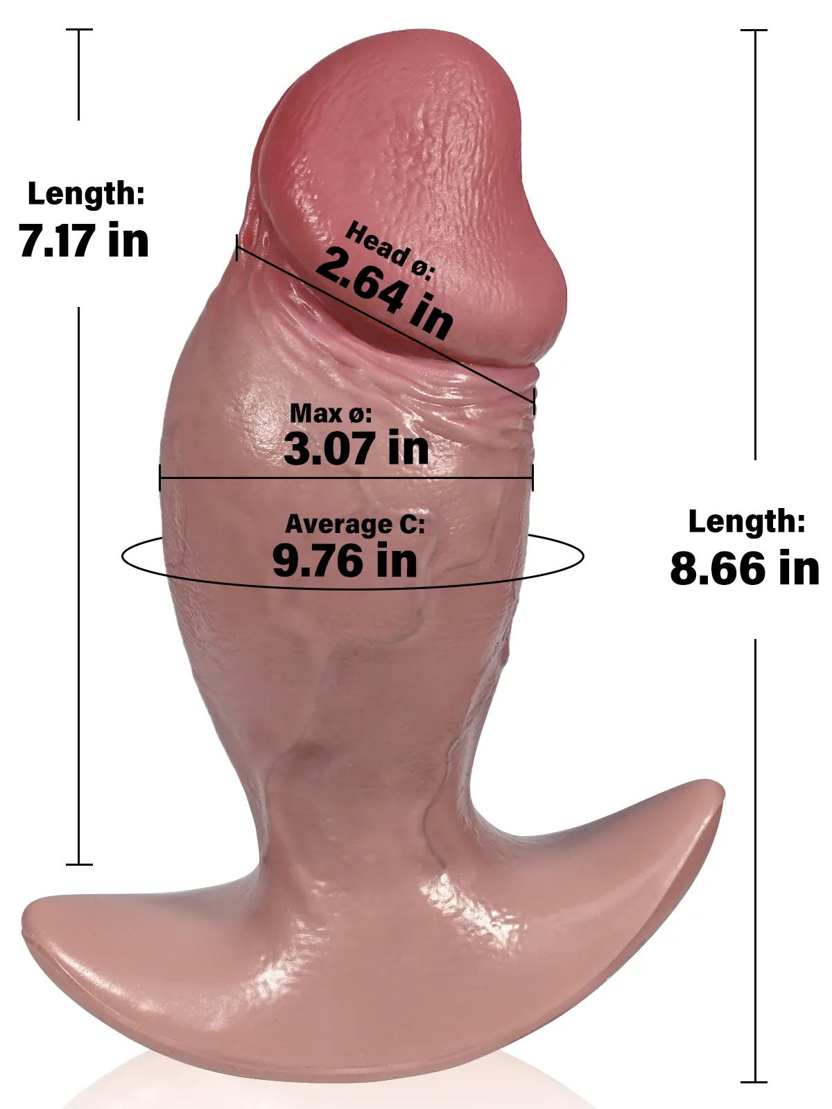 Owen Best Realistic Soft Anal Plug And Dildo