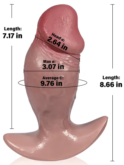 Owen Best Realistic Soft Anal Plug And Dildo