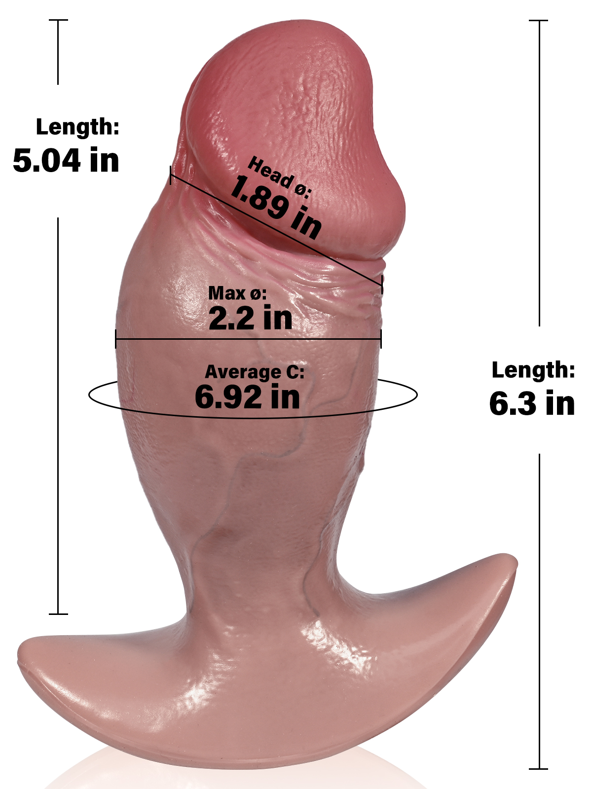 Owen Best Realistic Soft Anal Plug And Dildo