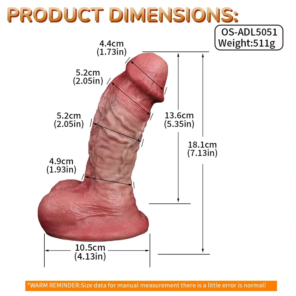 Mehran 5.3"x2" Small Fat Thick Realistic Dildo