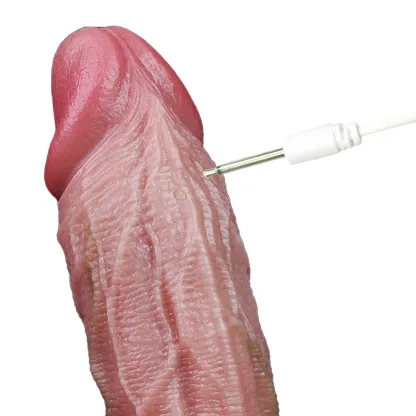 Hashid 6.6"x1.6" Adjustable Vibrating Penis Extender Sleeve – Lifelike Silicone Cock Sheath