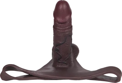 Robert 7.5" x 2" Black Wearable Thong Penis Sleeve