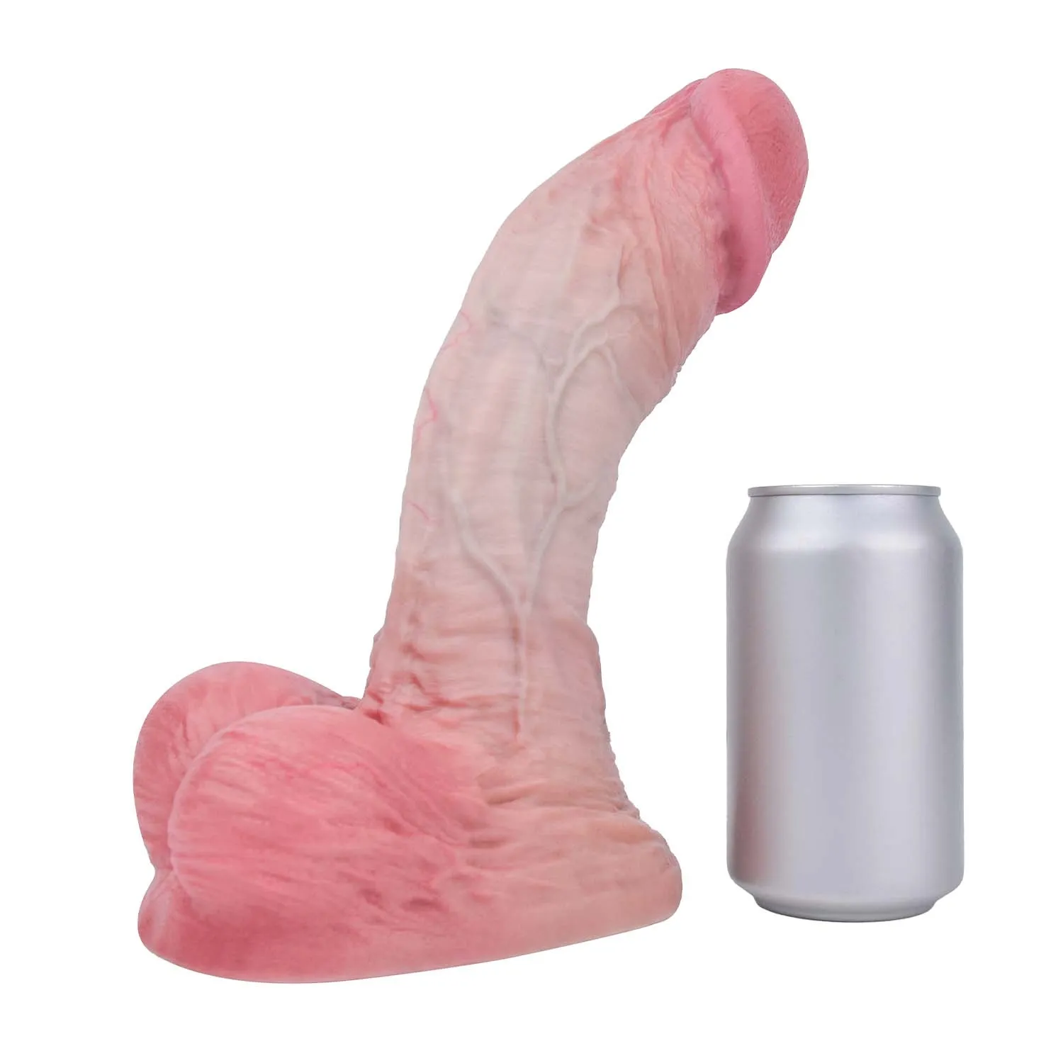 Ingrid 11"x2.3" Huge Realistic Dildo with Visible Veins & Sliding Skin for Women