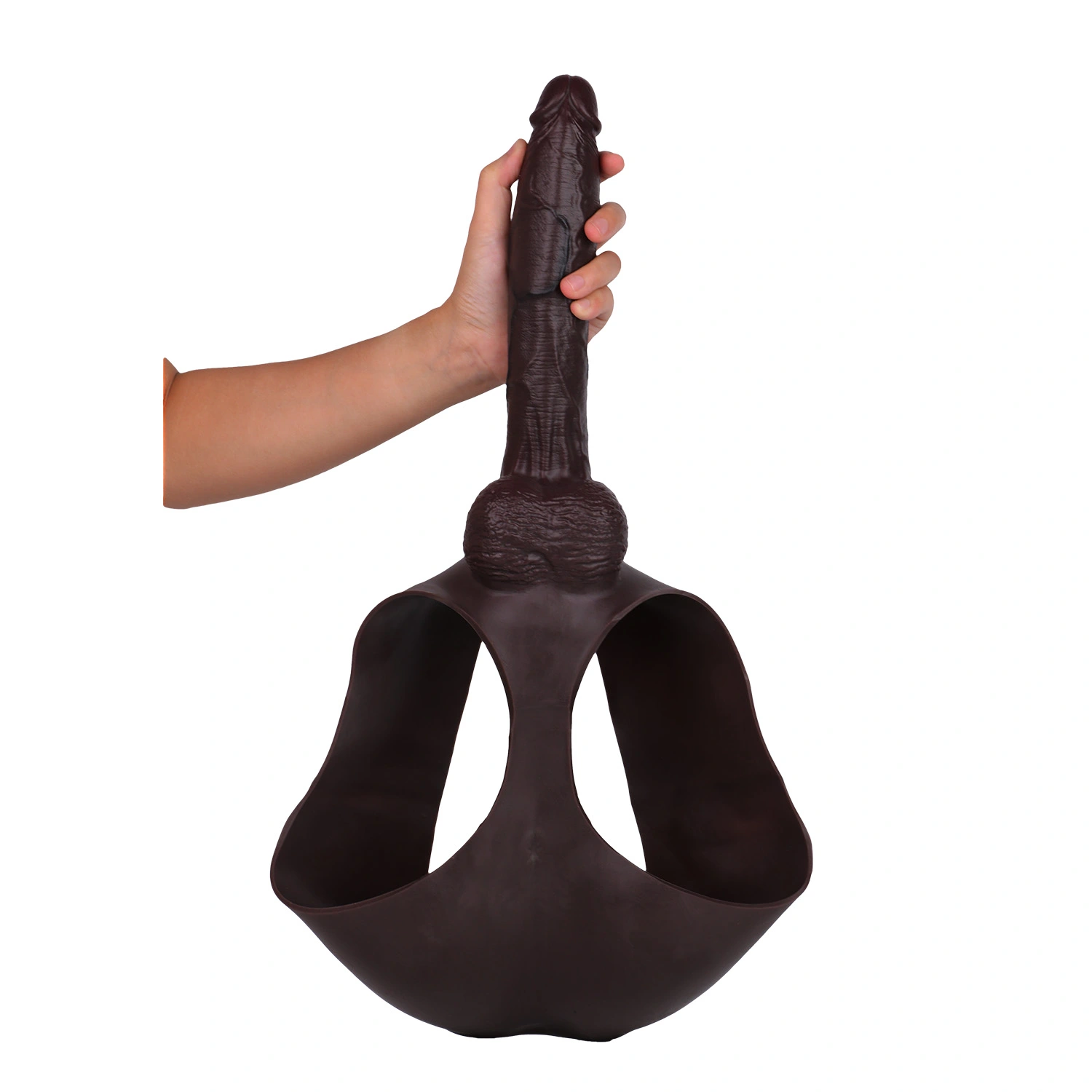 Byron 10.1" x 1.97" Wearable Realistic Black Huge Cock Extender