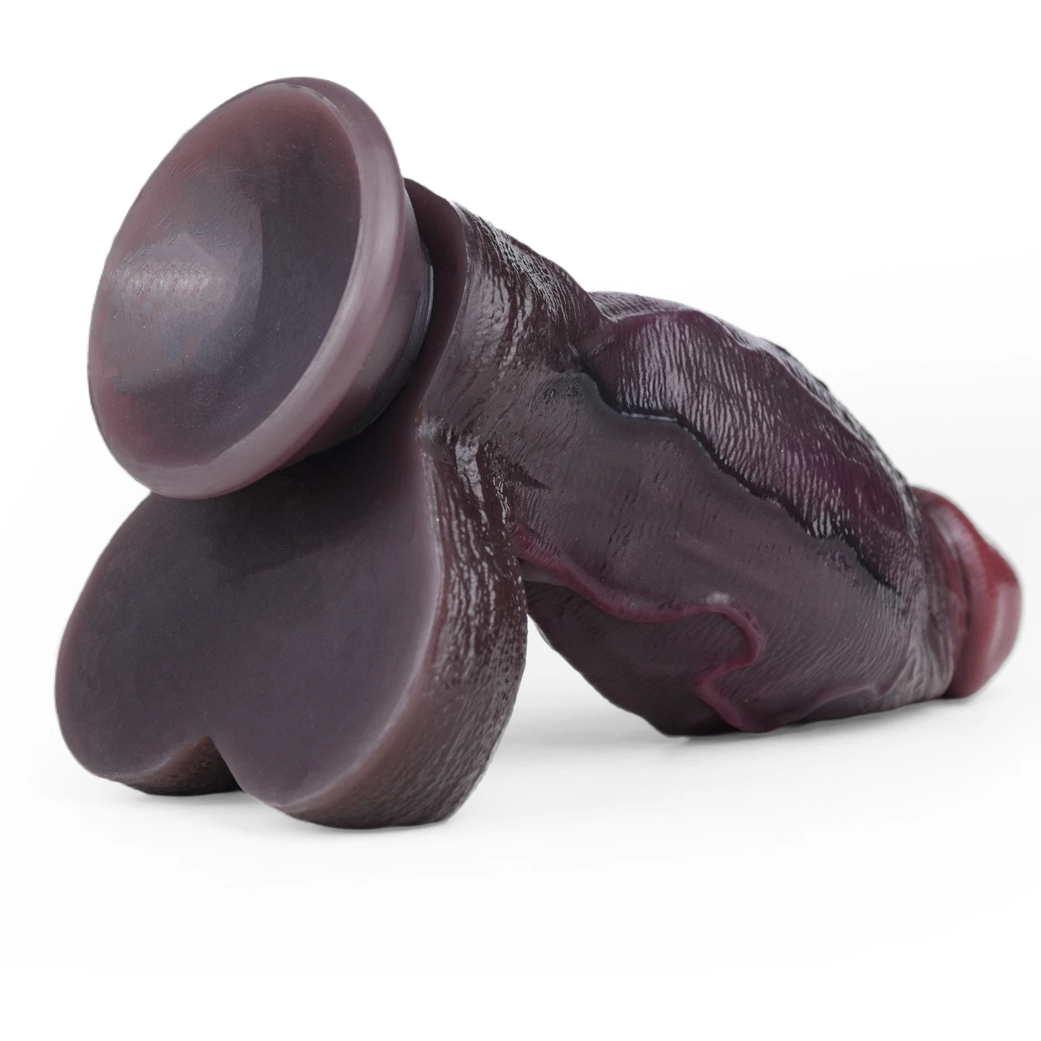 Doom 4.7"x2.2" Black Short Fat Realistic Dildo with Sliding Skin