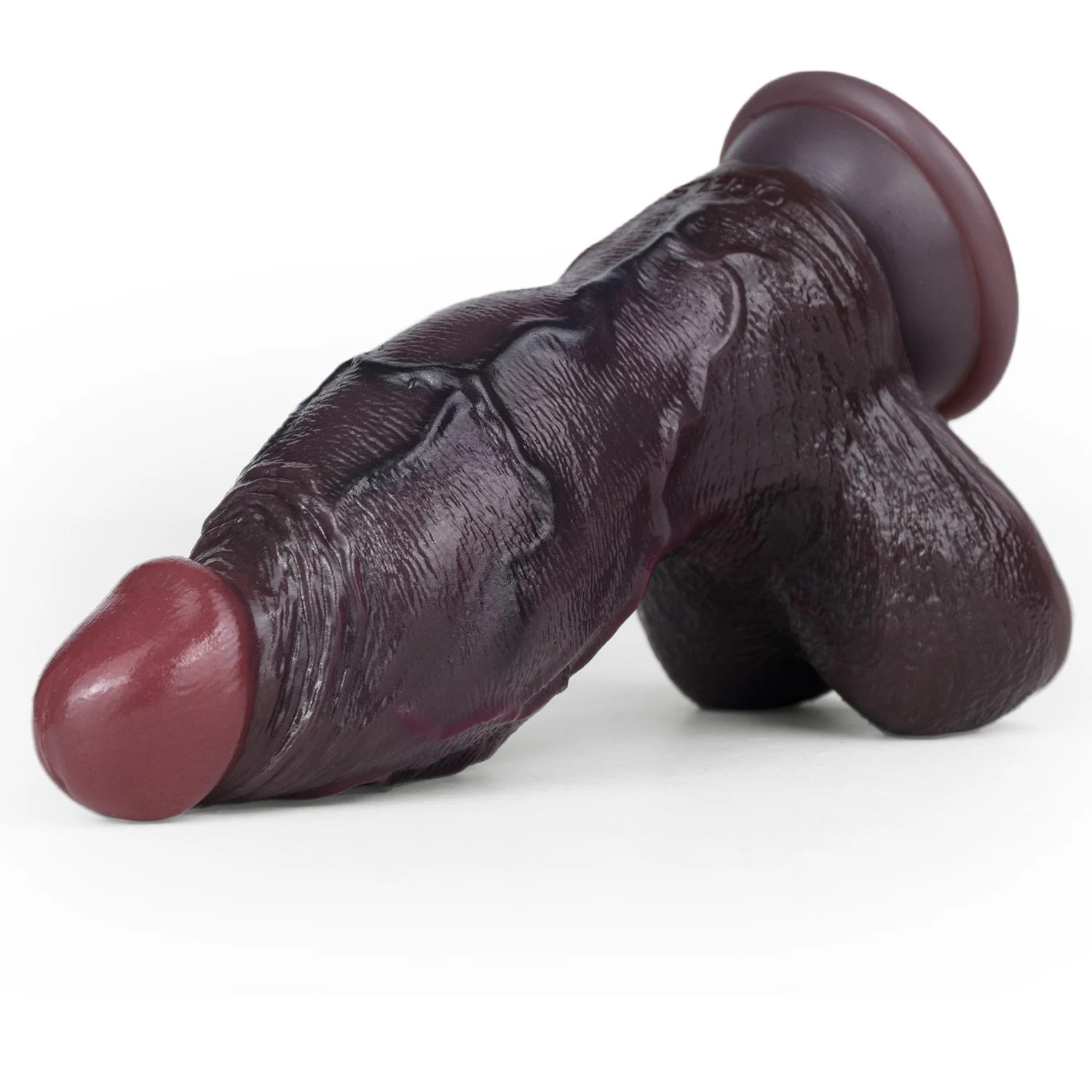 Doom 4.7"x2.2" Black Short Fat Realistic Dildo with Sliding Skin