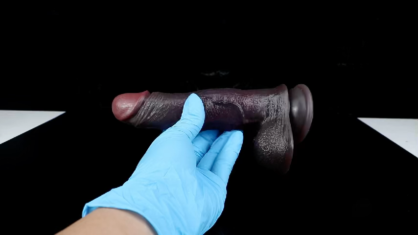 Axe 7.2"x1.4" Black Realistic Dildos with Dual Density