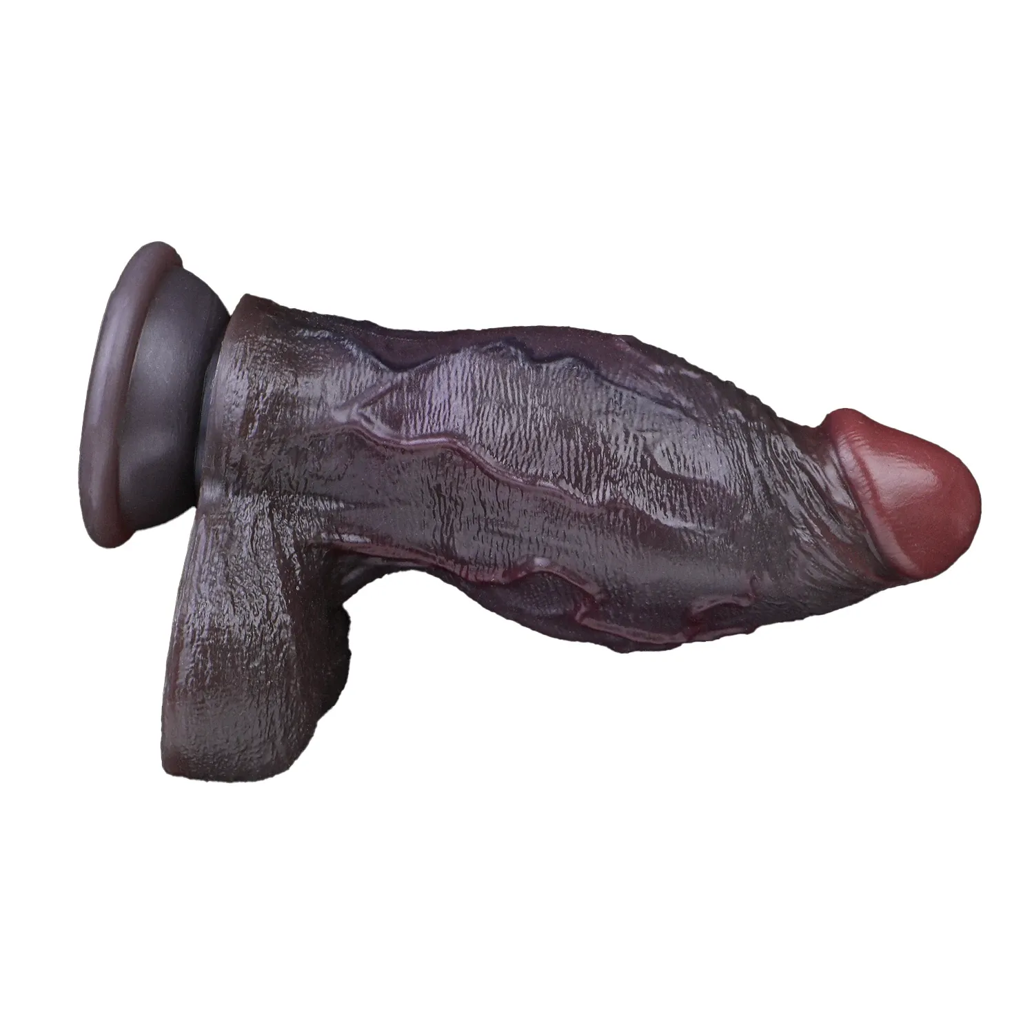 Doom 4.7"x2.2" Black Short Fat Realistic Dildo with Sliding Skin