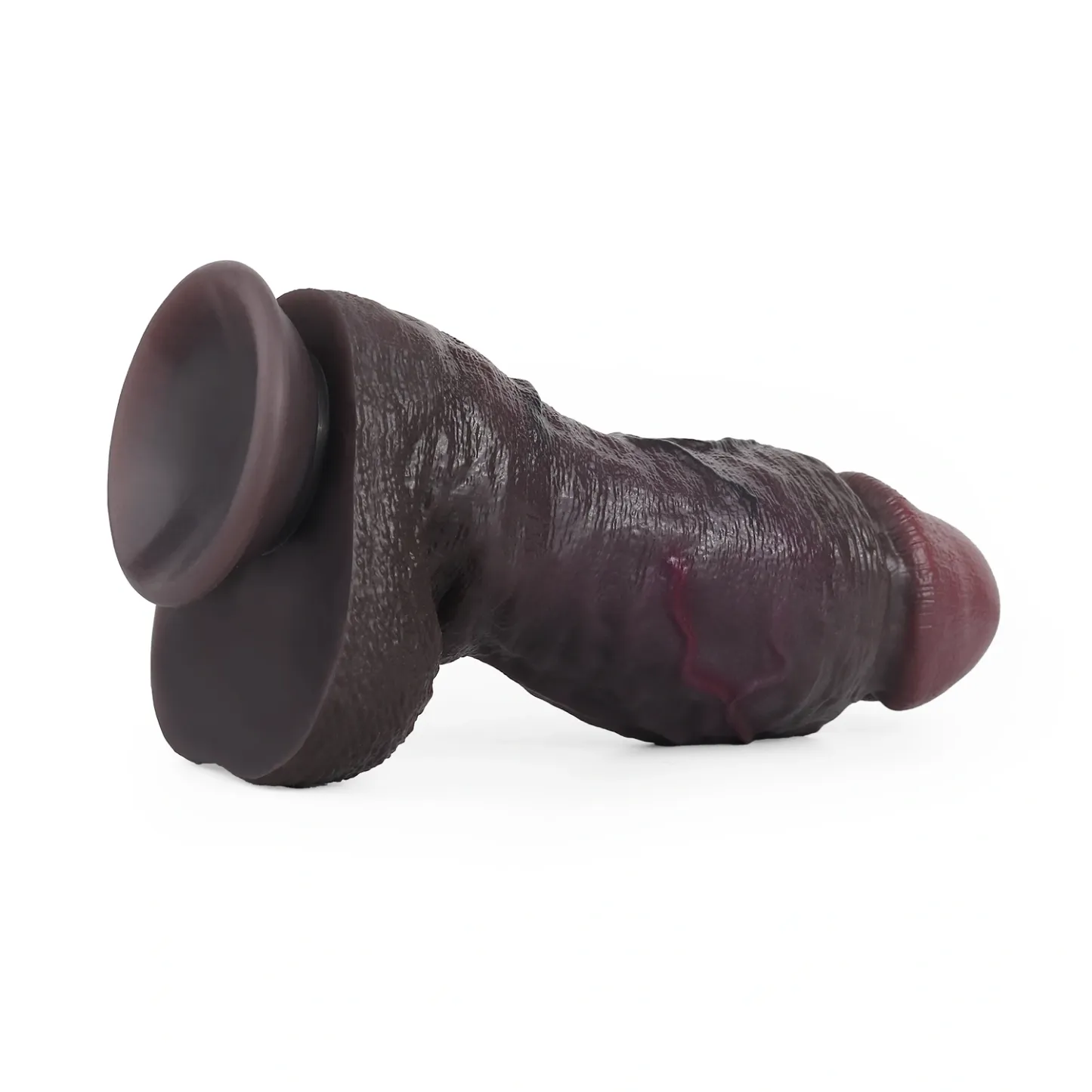 Kunkka 9"x2.6" Black Super Thick Realistic Sliding Skin Dildo