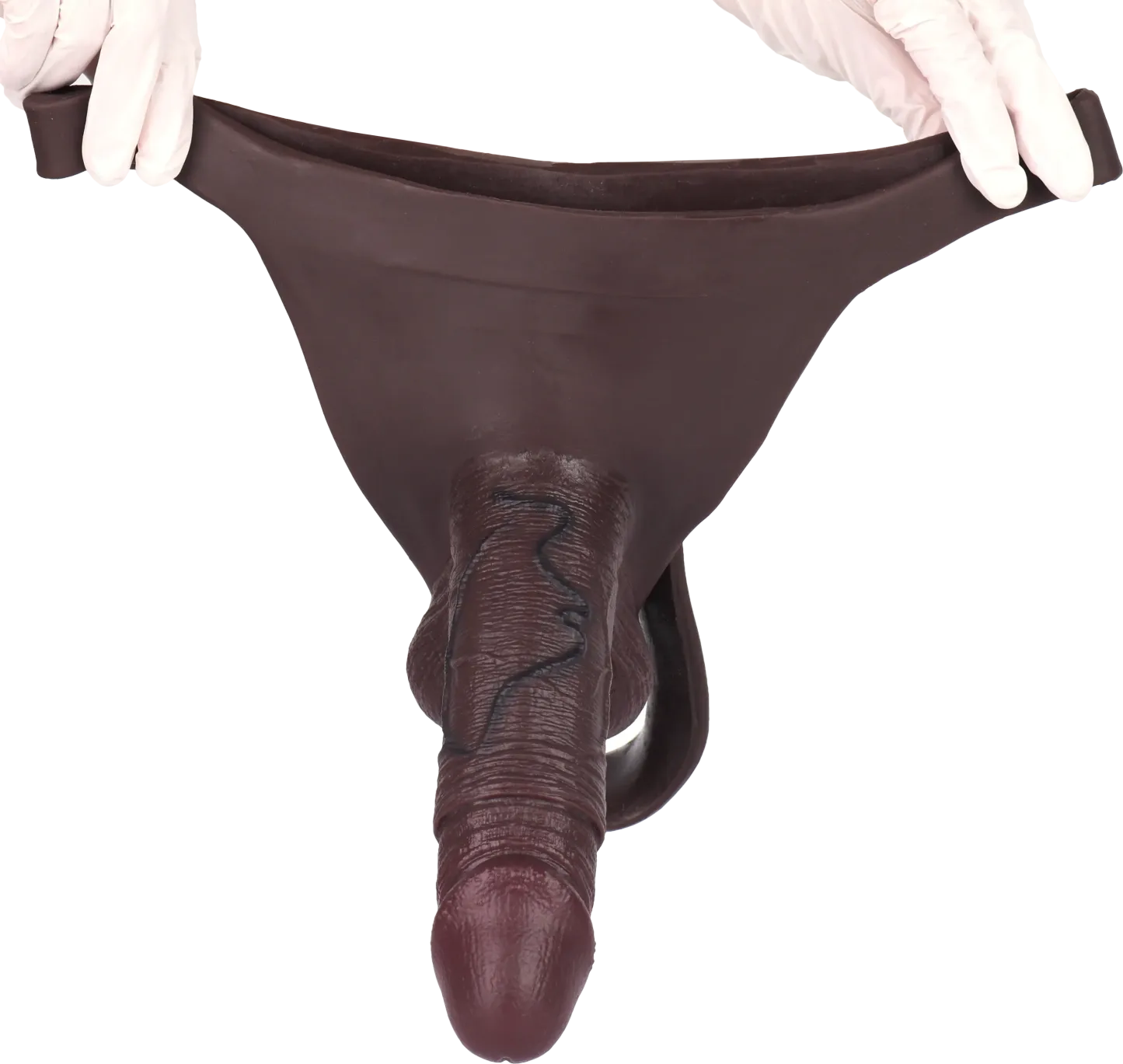 Robert 7.5" x 2" Black Wearable Thong Penis Sleeve