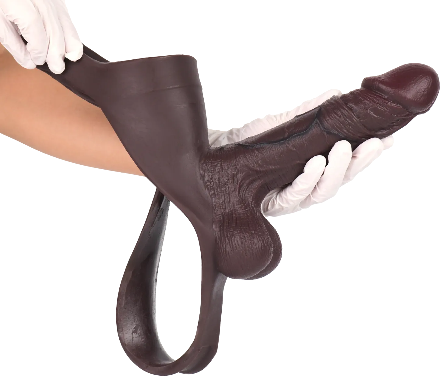 Robert 7.5" x 2" Black Wearable Thong Penis Sleeve