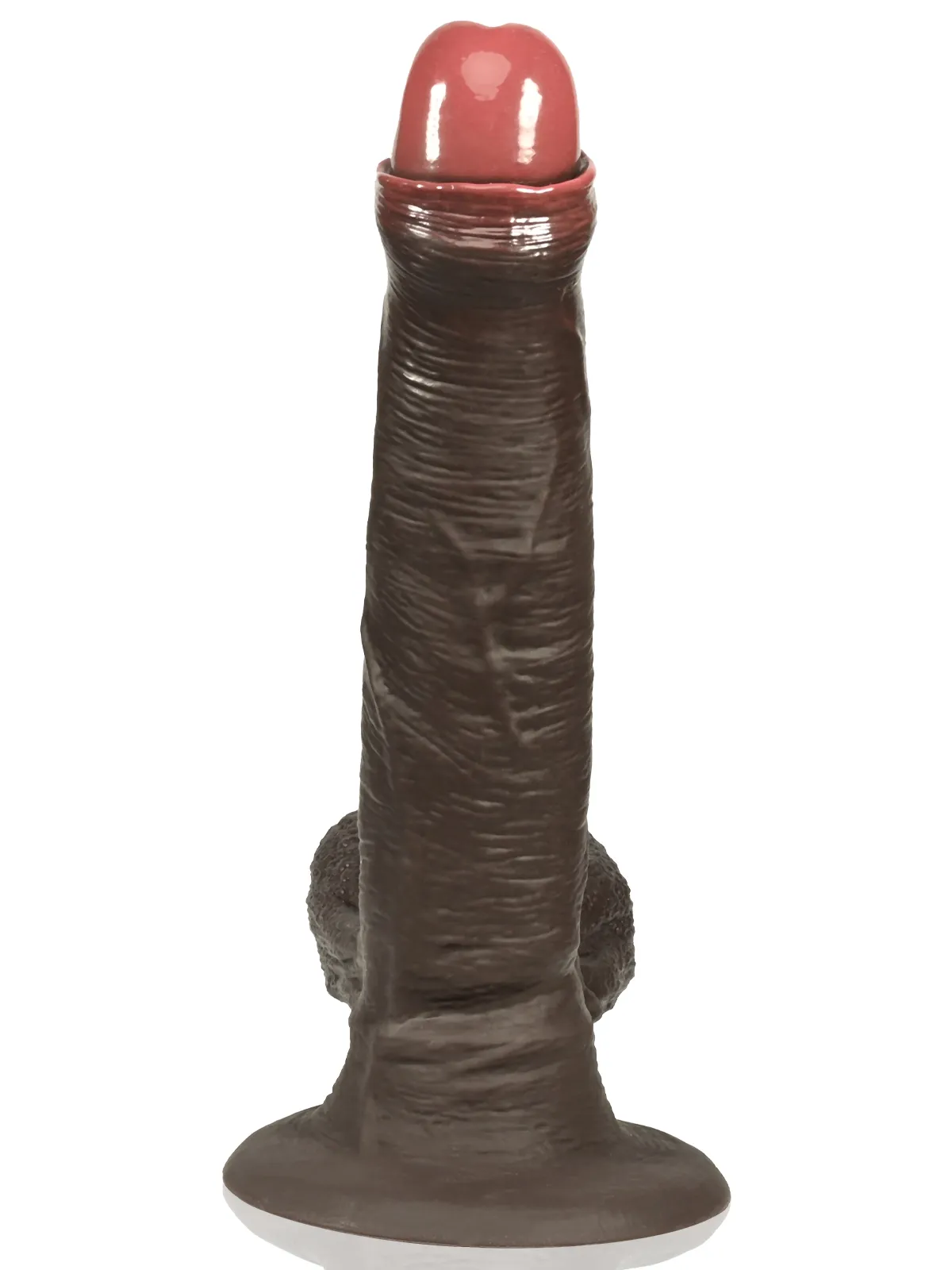 Adrian 7.2" x 1.6" Realistic Black Dildo With Movable Balls