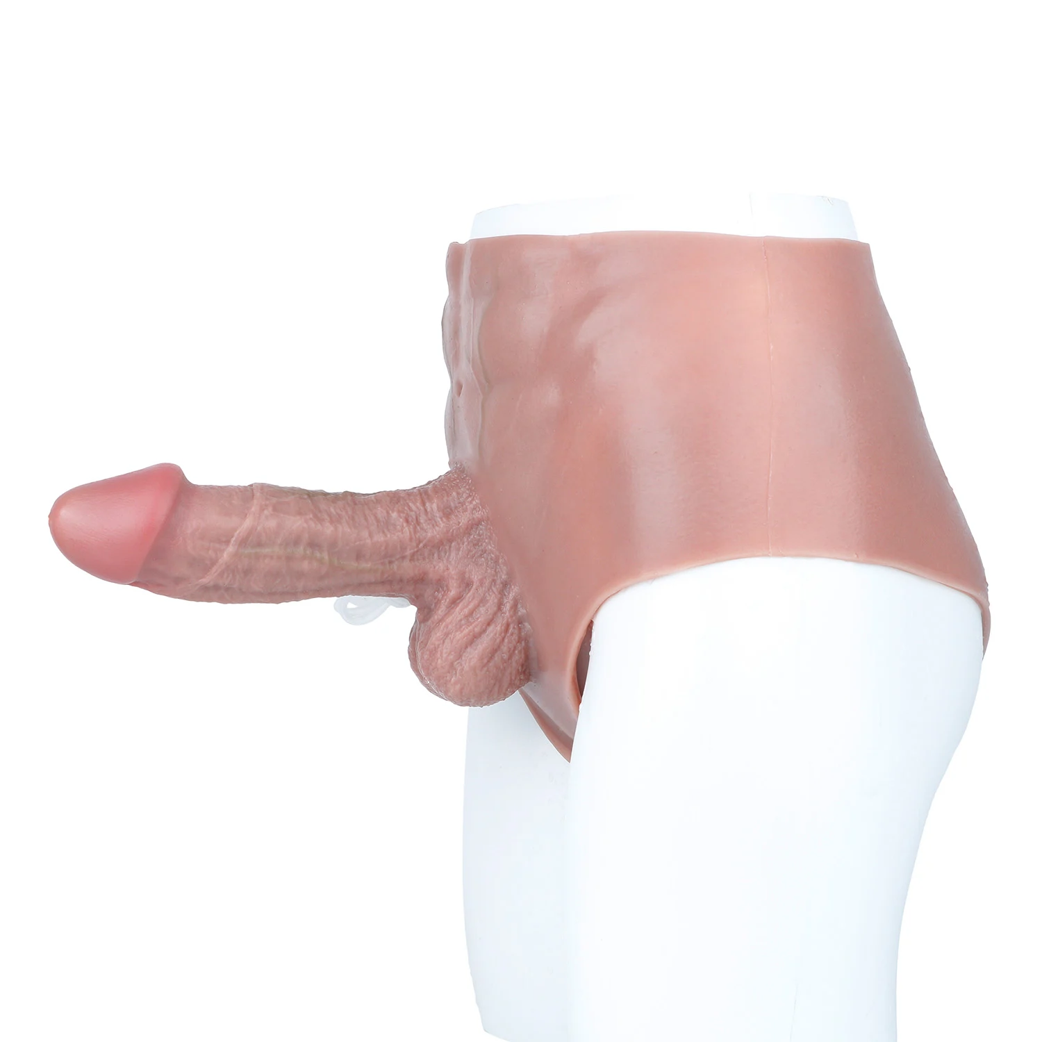 Bily 8.2"x2.2" Wearable Squirting Dildo with Sliding Skin – Realistic Silicone