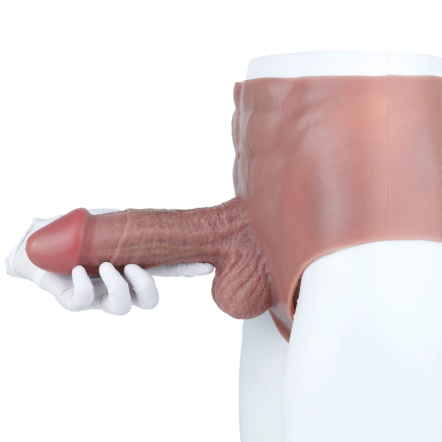 Bily 8.2"x2.2" Wearable Squirting Dildo with Sliding Skin – Realistic Silicone
