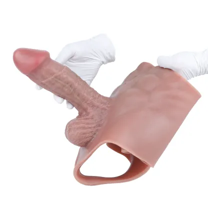 Bily 8.2"x2.2" Wearable Squirting Dildo with Sliding Skin – Realistic Silicone