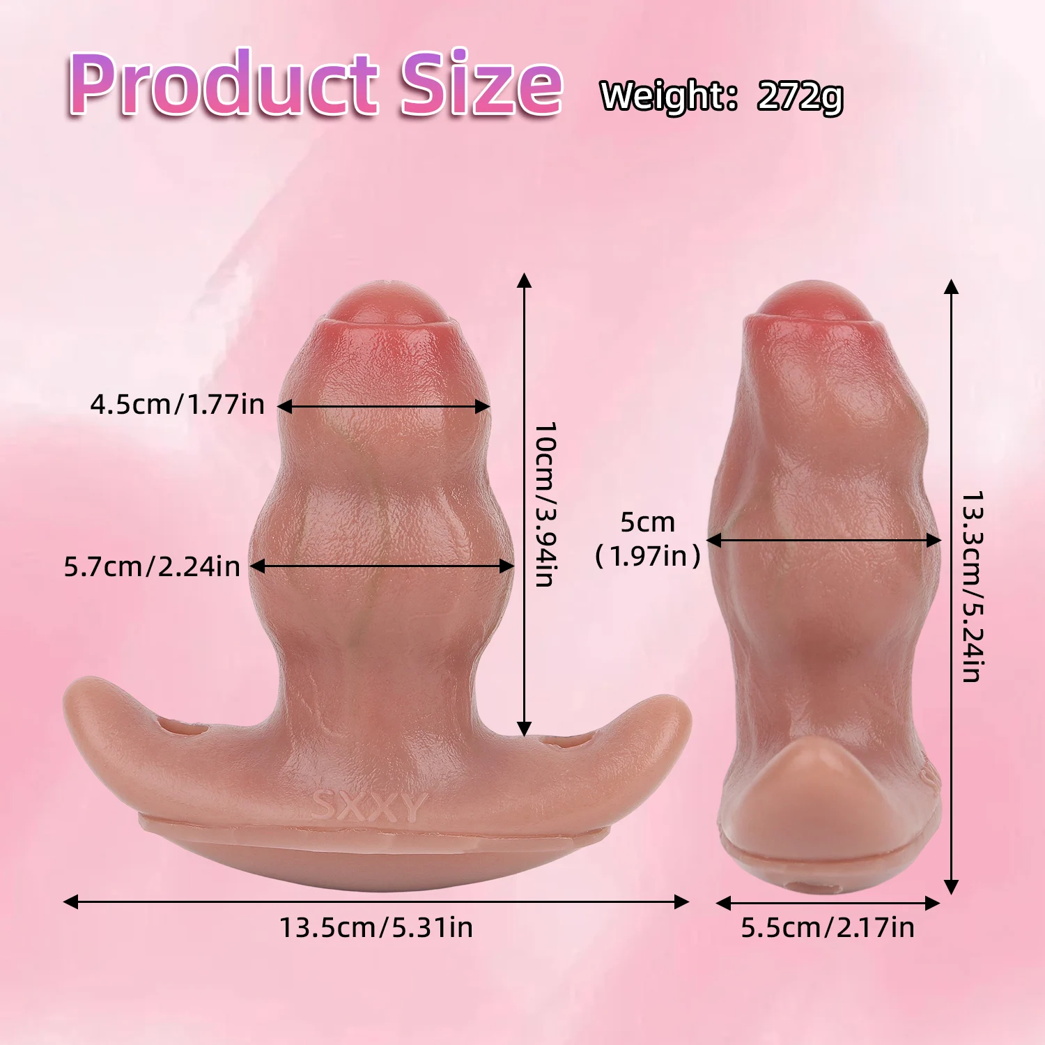 Brock Realistic Silicone Anal Dildo with Strap, Waterproof Vibrating Anal Plug