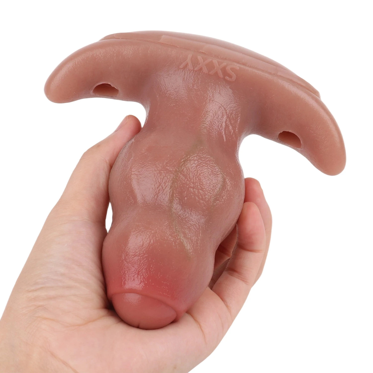 Brock Realistic Silicone Anal Dildo with Strap, Waterproof Vibrating Anal Plug