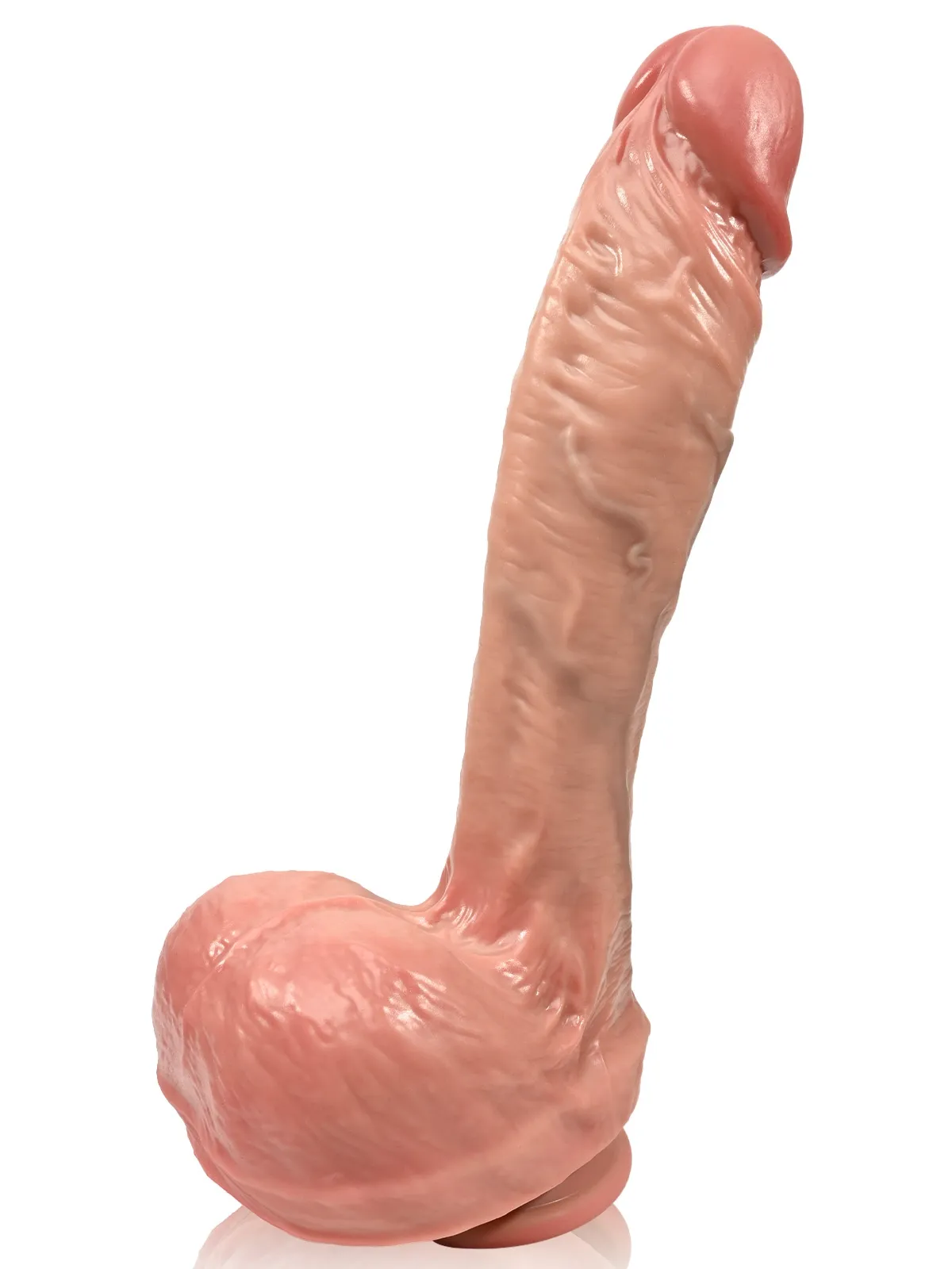 Caleb 8" x 2" Flesh Like Realistic Huge Fat Dildo