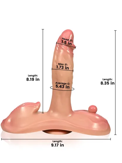 Carter 8.2" x 1.7" Multiple Stimulation Realistic Thrusting Dildo