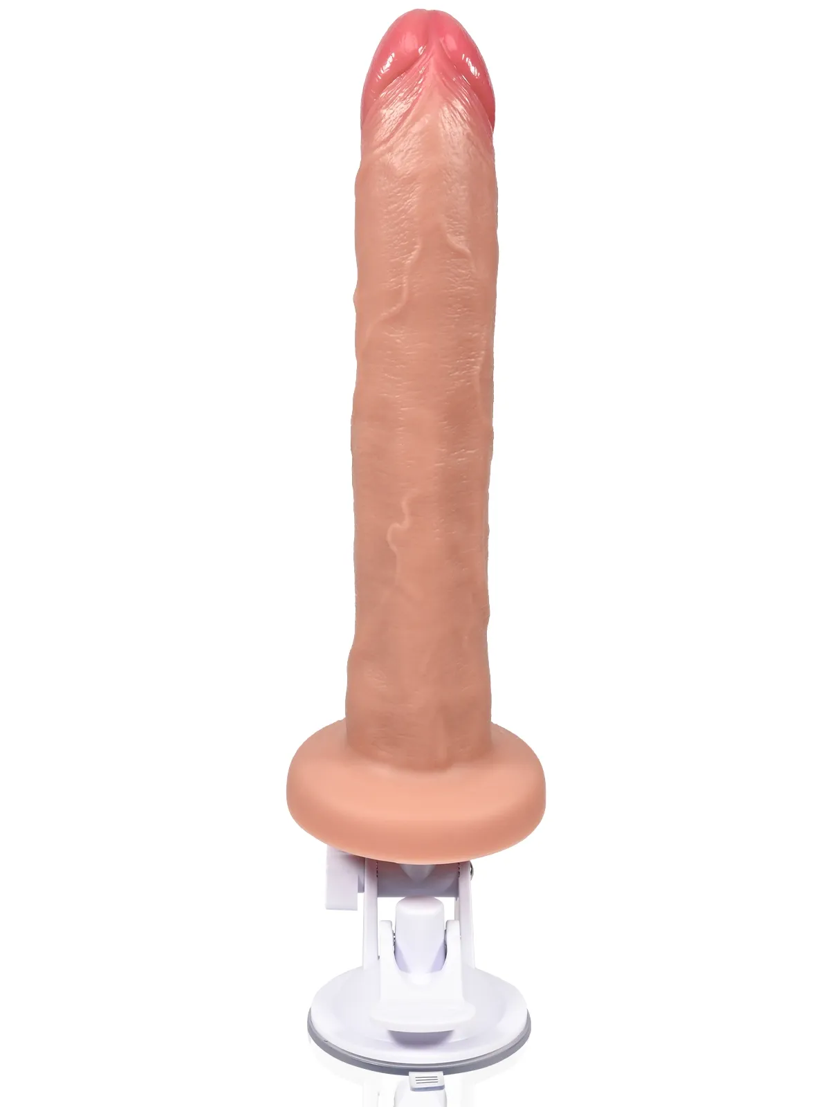 Smith 8.1"x1.6" Realistic Thrusting Flesh Dildo With Curved Glans 