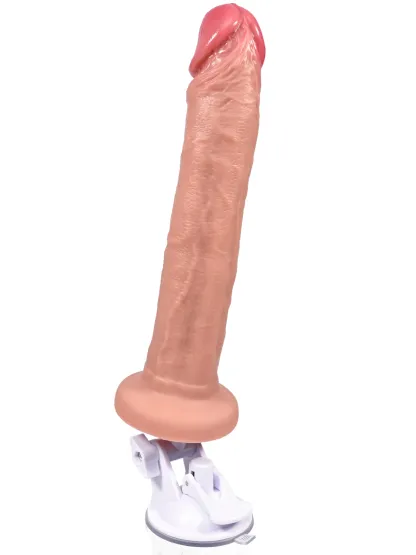Trump 8.8"x1.7" Flesh Realistic Thrusting Dildo With Bracket