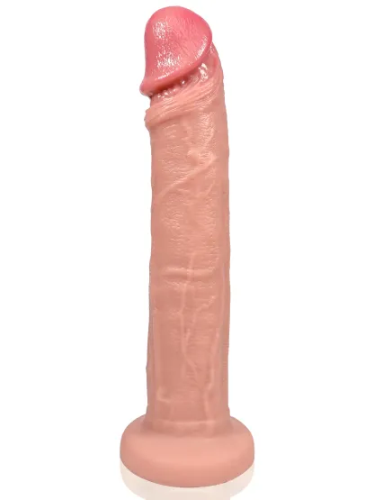 Trump 8.8"x1.7" Flesh Realistic Thrusting Dildo With Bracket