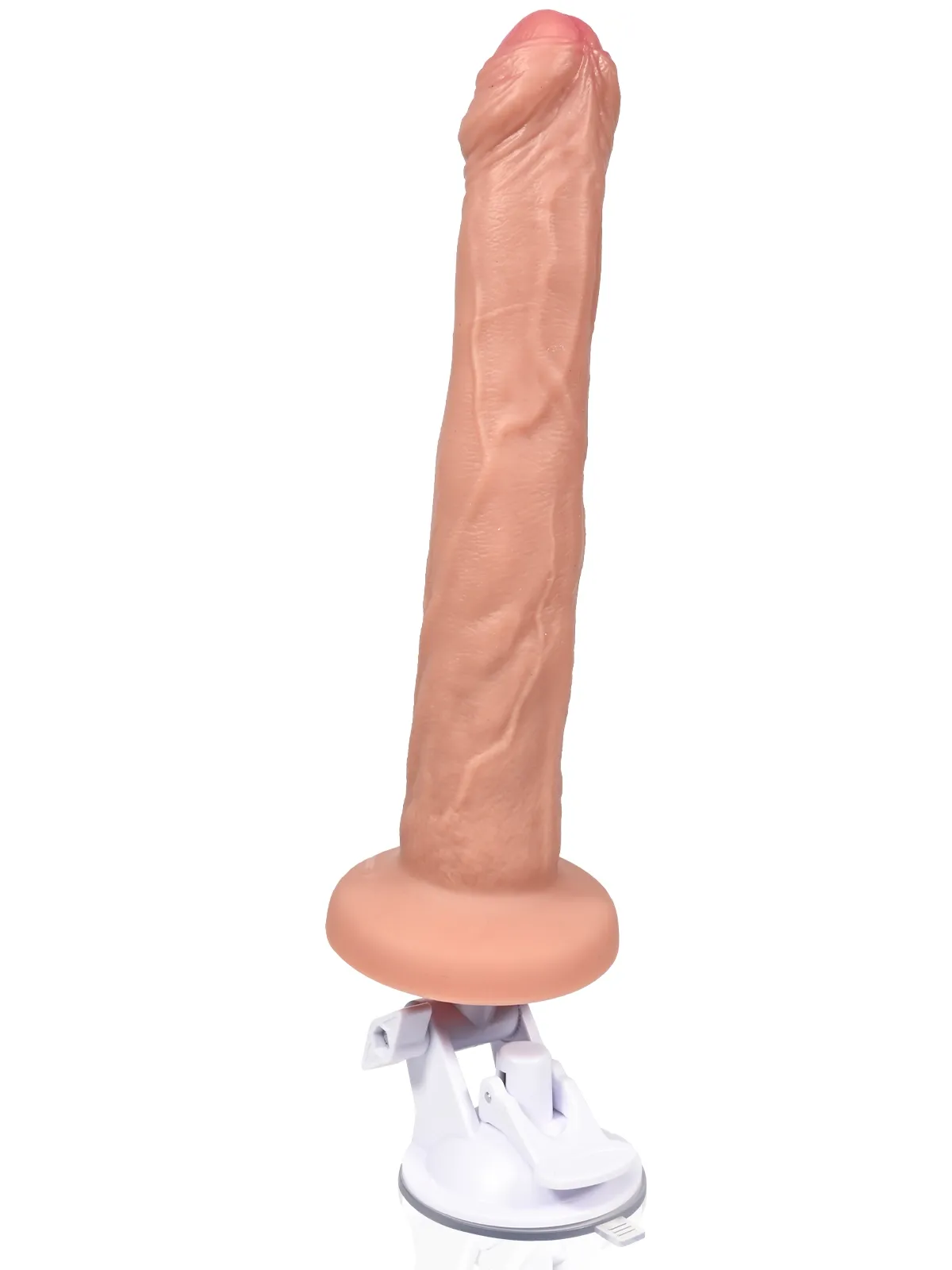 Malik 8.5"x1.5" Flesh Thin Foreskin-Covered Thrusting Realistic Dildo