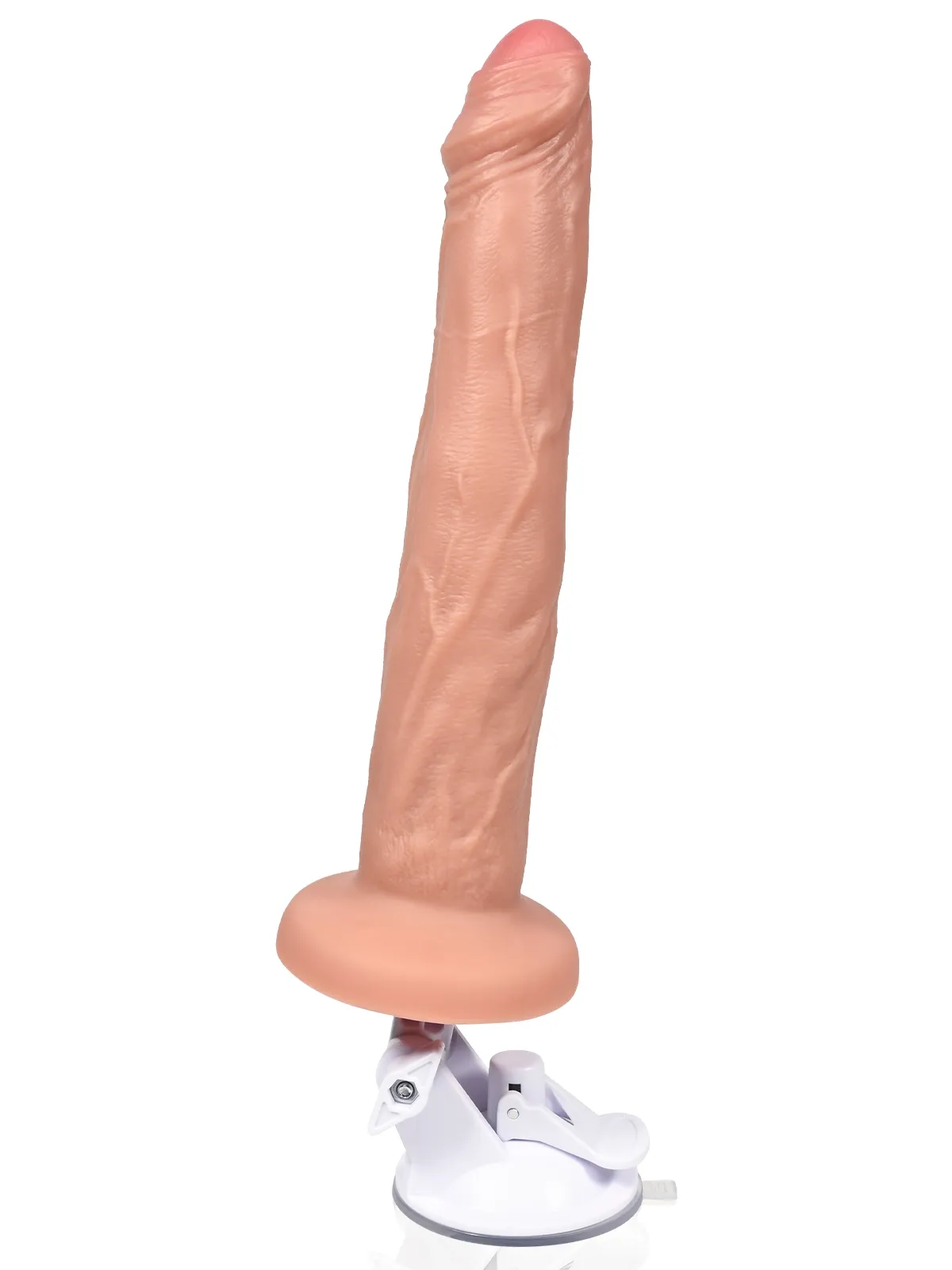 Malik 8.5"x1.5" Flesh Thin Foreskin-Covered Thrusting Realistic Dildo
