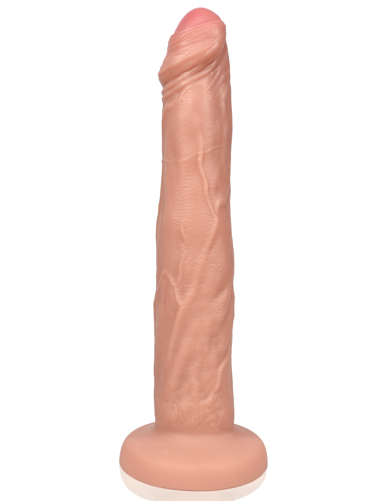 Malik 8.5"x1.5" Flesh Thin Foreskin-Covered Thrusting Realistic Dildo