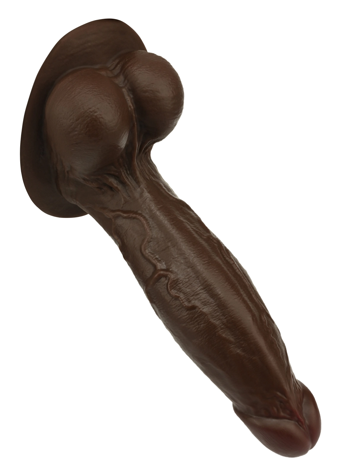 Elias 10" x 2.5"  Black Fat Realistic Dildos with Suction Cup