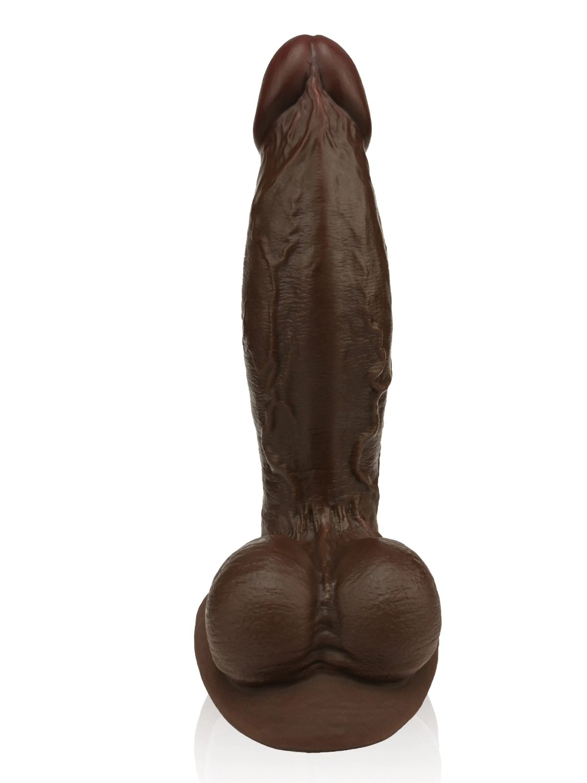 Elias 10" x 2.5"  Black Fat Realistic Dildos with Suction Cup
