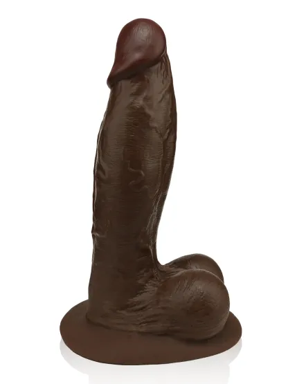 Elias 10" x 2.5"  Black Fat Realistic Dildos with Suction Cup