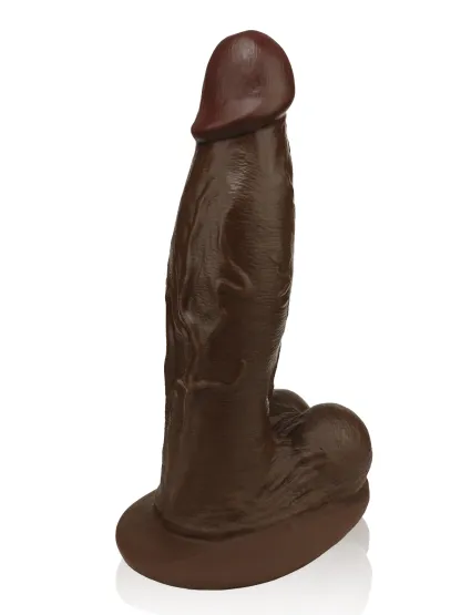 Elias 10" x 2.5"  Black Fat Realistic Dildos with Suction Cup